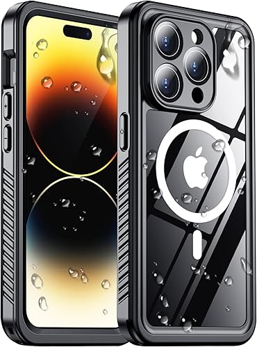 Miniatura 29 de Red2Fire Funda Magnética para iPhone 15 Plus Funda para iPhone 14 Plus Transparente, [Compatible con MagSafe][Protección contra Caídas de Grado