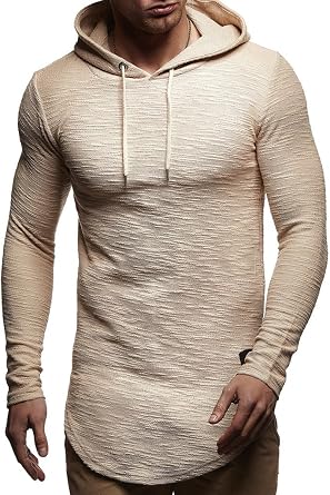 Leif Nelson Mens Oversized Slim Fit Hoodie LN6300
