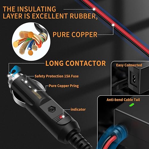 Miniatura 7 de Kit de cargador de repuesto de adaptador de corriente de 56 W y 14 V para cargador de batería NOCO GB70 GB150 GB250+ GB251+ GB500 GB500+ Genius