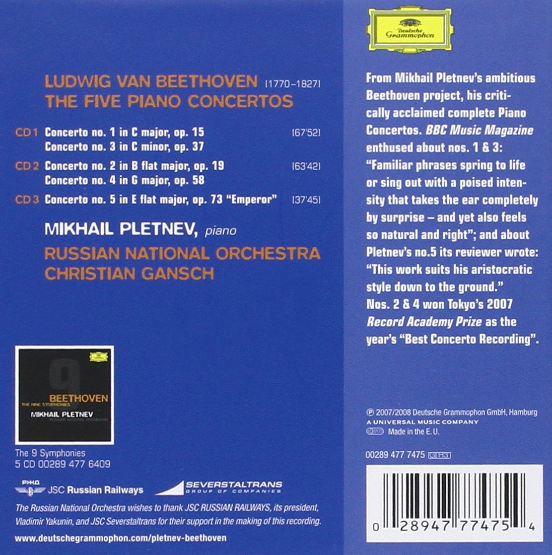 Russian National Orchestra, Christian Gansch Concerti Per Pianoforte)(Box