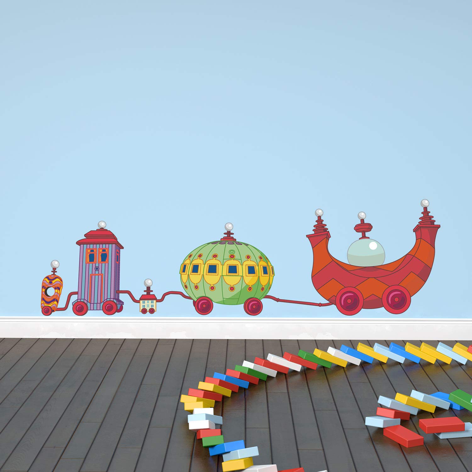 Stickerscape Multicolour Ninky Nonk Wall Sticker (Regular Size) | Official In The Night Garden Wall Sticker