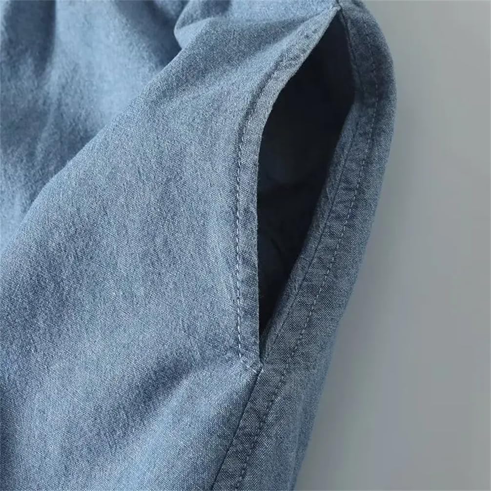 Jupe trapèze en jean pour femme, taille élastique, poche décorative, ourlet fendu, jupe décontractée
