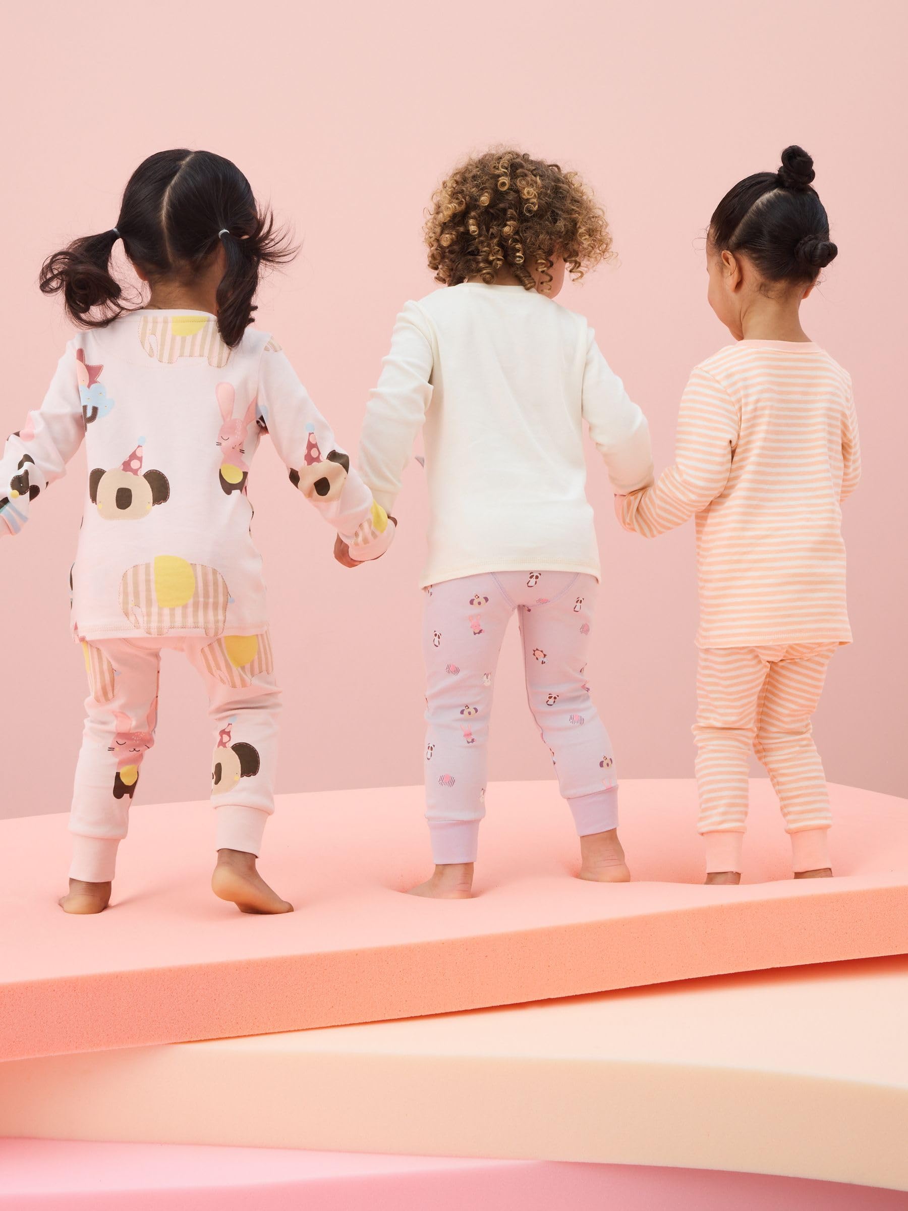 NEXT Fille Pyjama Douillet à Manches Longues, Lot de 3