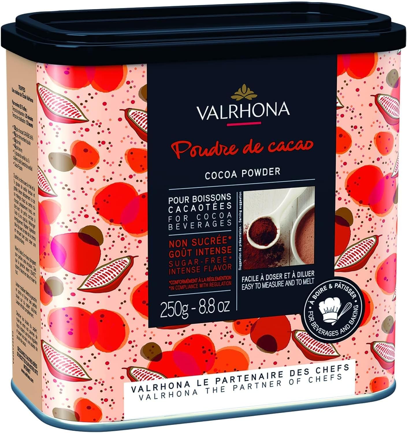 Valrhona Cocoa Powder - 100% Pure Cocoa - 0.25 Kilo