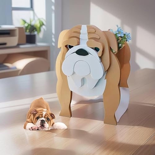 Miniatura 3 de Macetero para perros, maceta con forma de animal, macetas de jardín para suculentas de primera calidad, diseño lindo de perro, contenedor de