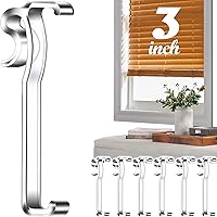 Vista 1 de Clips de cenefa de 3 pulgadas, clips de cenefa transparentes de plástico para horizontal (6 piezas)