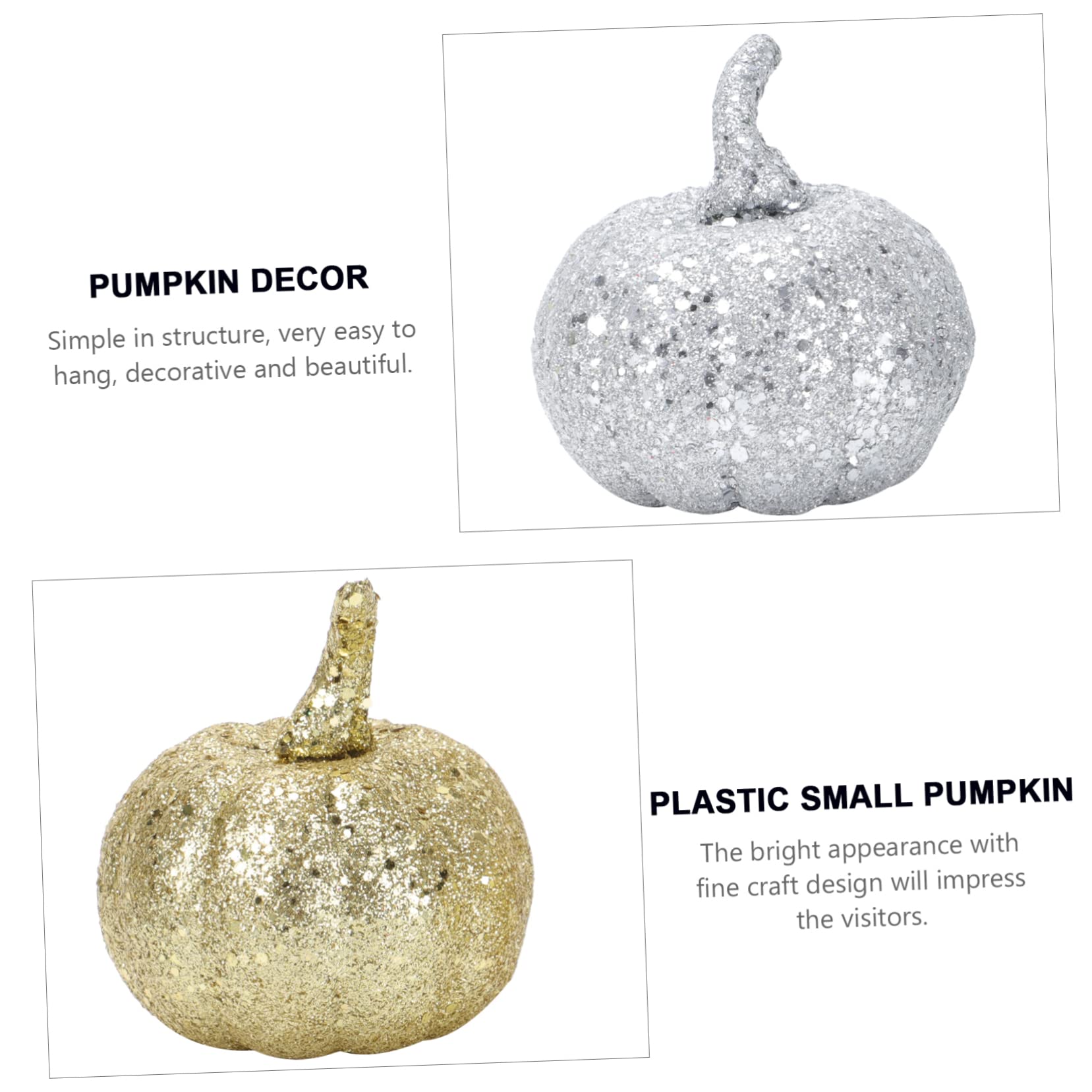 ABOOFAN 60stücke Miniature Künstliche Kürbis Deko Halloween Dekorationen Für Garten Festlichkeiten Lebendige Kunststoff-Pumpkins Für Erntedank Und Weihnachten