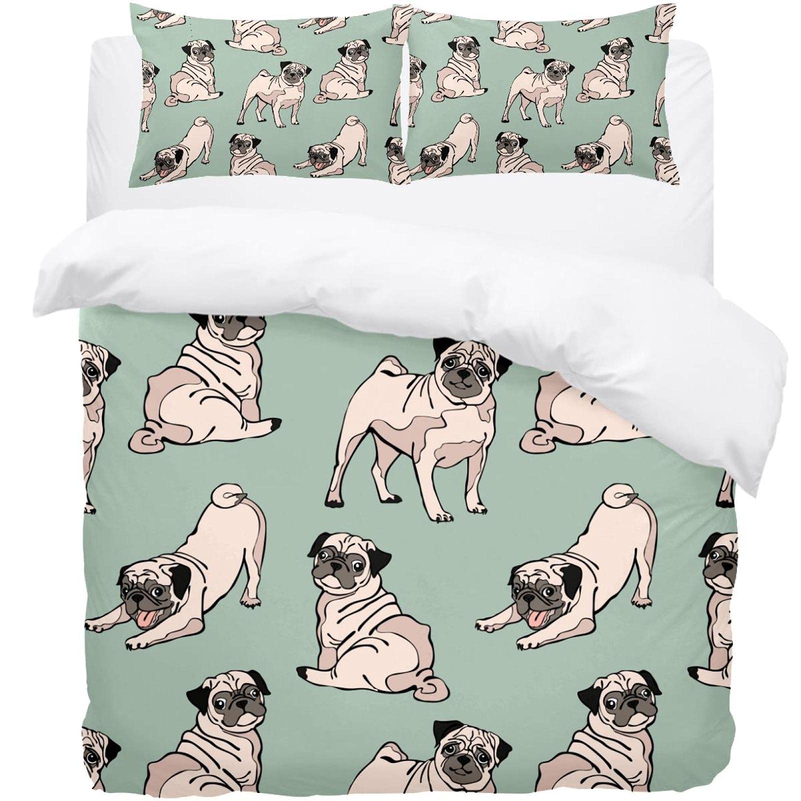Housse de couette douce vert moutarde pour créer une ambiance cocooning dans votre chambre