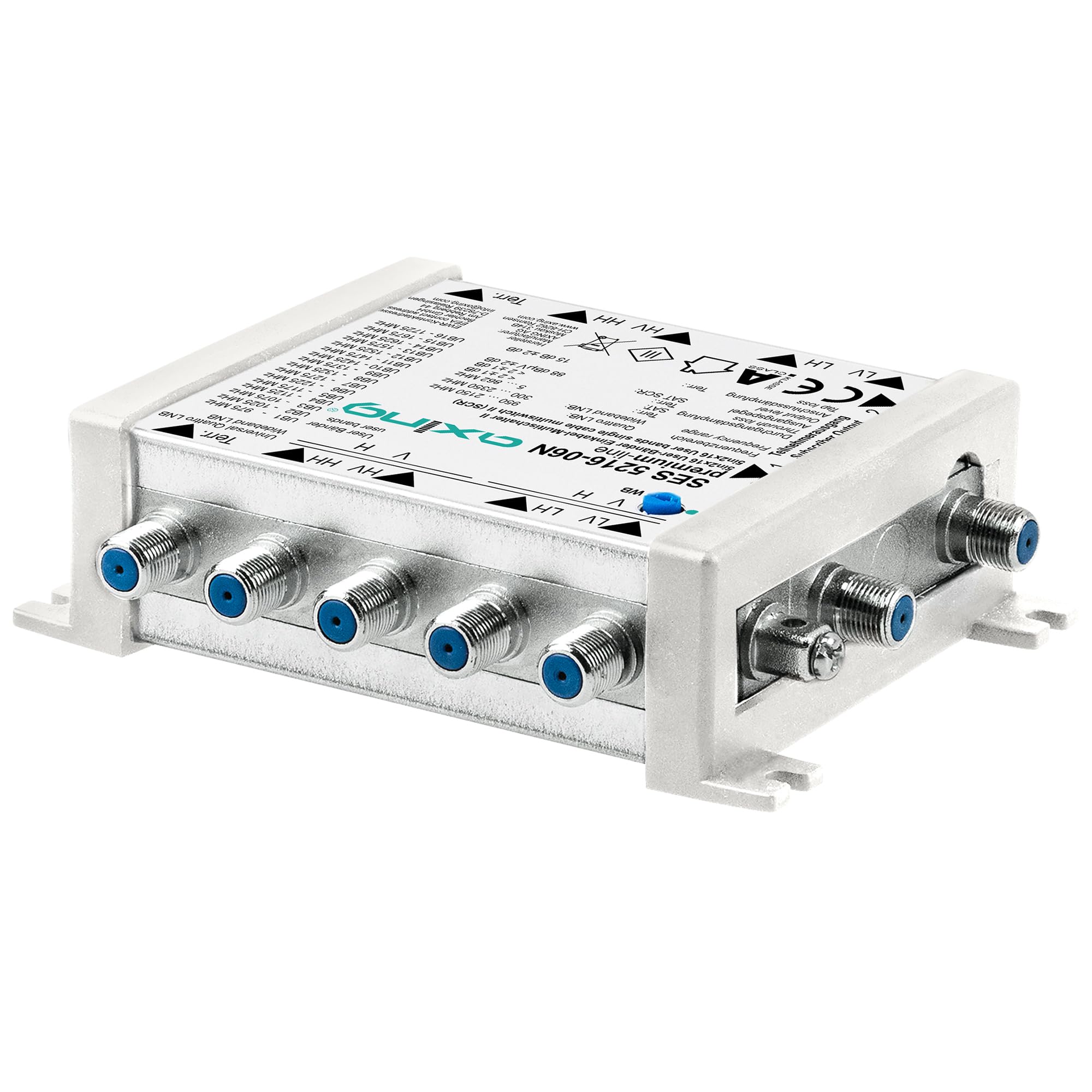 Axing SES 5216-06N SAT multiprzełącznik jednodowy 5 w 2 × 16 uczestników SatCR Unicable