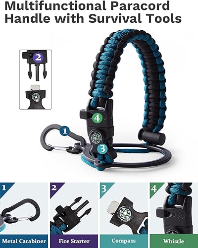 Miniatura 6 de BENZZO Botella de agua aislada de 40 onzas Mantiene el frío 48 horas y caliente 24 horas, botella de agua de metal con popote y tapa de boquilla