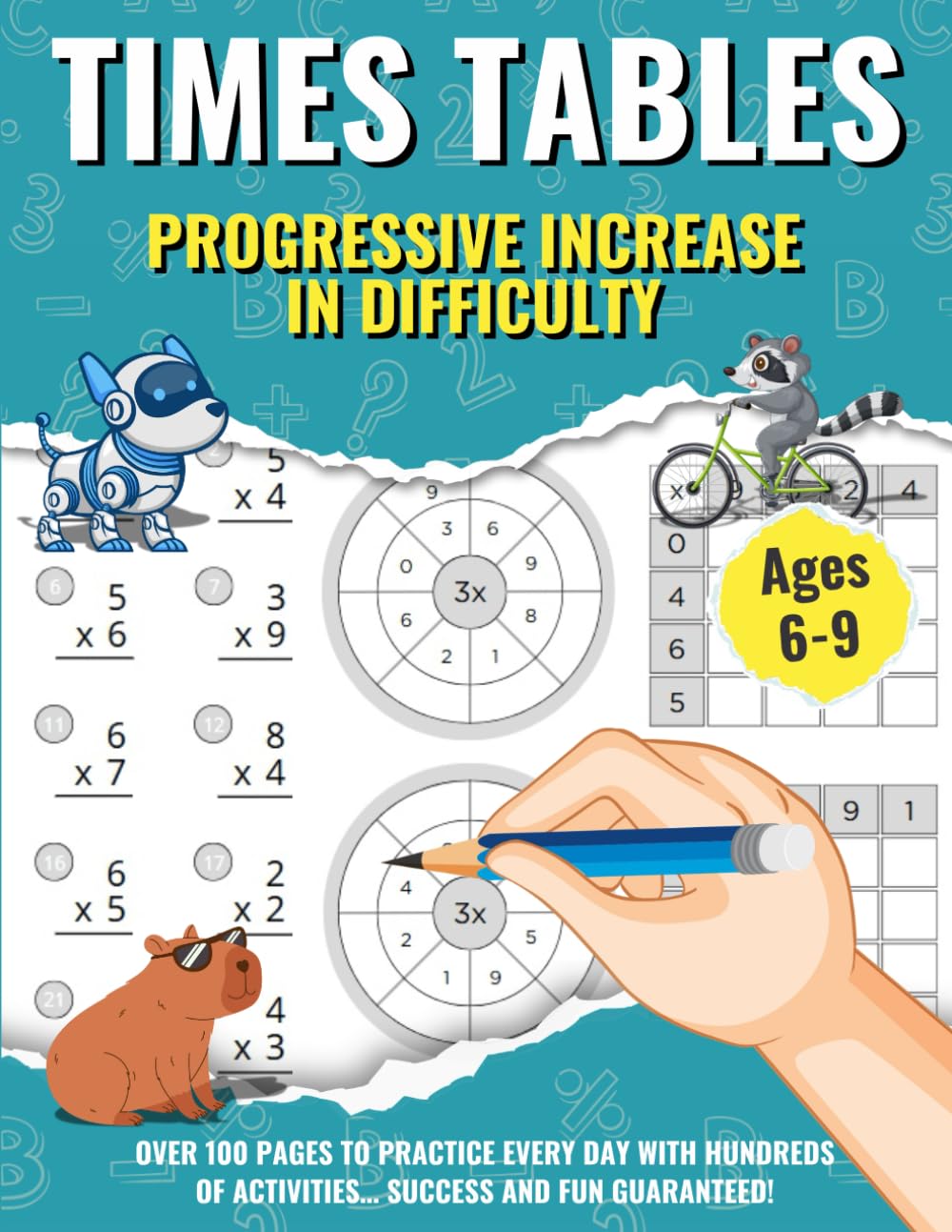 Times Tables: Math Workbook with Fun Times Tables Exercises for Children Ages 6–9 Multiplication Practice for School, Summer Vacation & Homeschooling ... by Playing: Math for Kids) (Spanish Edition)      Paperback – January 23, 2026