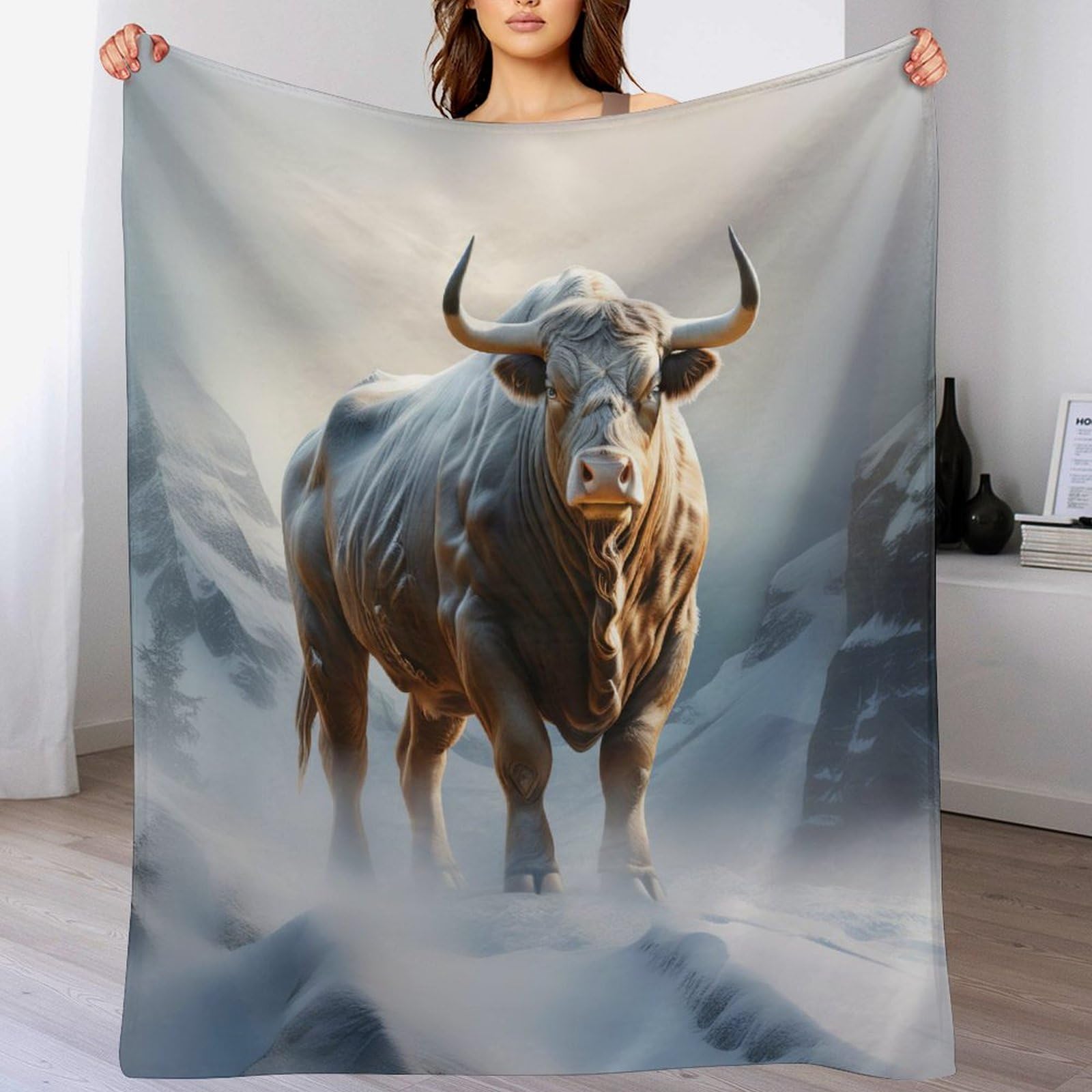 Couverture polaire vache douce pour canapé plaid imprimé 100x130
