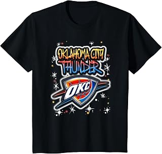 NBA Oklahoma City Thunder Airbrush Logo T-Shirt