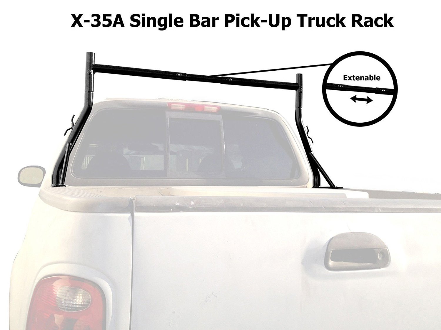 AA-RacksSingle Bar Pickup Truck Utility Ladder Rack by AA Products Inc.