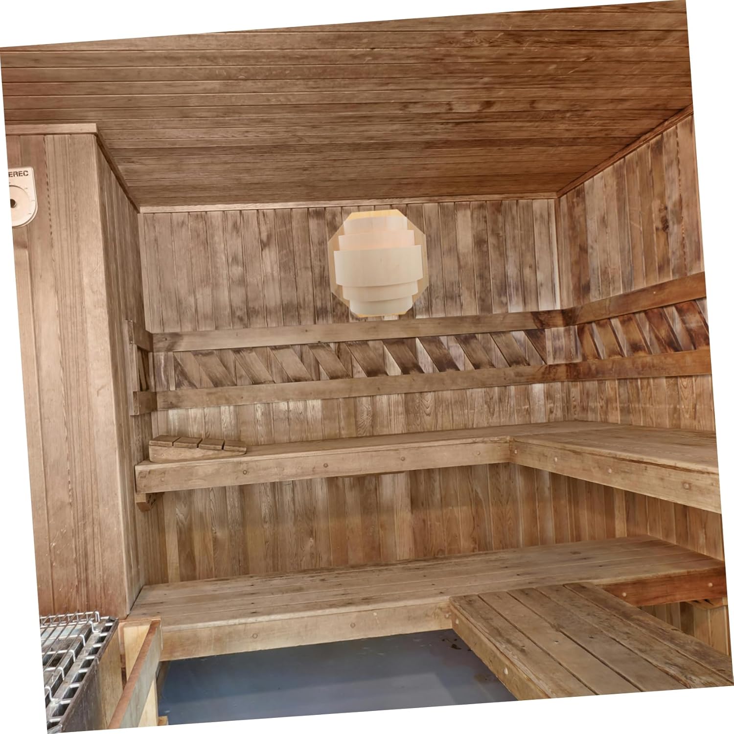 Wooden Lampshade for High Temperature Sauna Rooms Transparent Design for Enhanced Brightness Easy Installation Sauna Supplies and Accessories