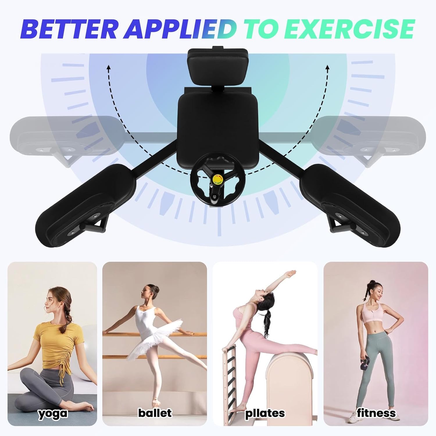 Leg Split Machine 500LBS Capacity, Reinforced Steel Leg Stretcher for Flexibility Training, Adjustable Stretching Equipment for Ballet, Gymnastics & Home Fitness