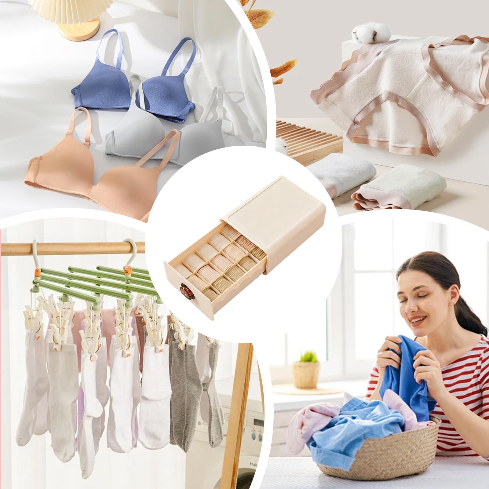 Organizzatore Cassetto Biancheria Intima Contenitore Multi Scomparti Per | Organizzatore Per Calze E Intimo Per Reggiseno Cintura Armadio Vestiti Bagno Camera Da Sciarpa Camicia
