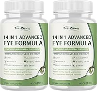 Vista 8 de Fórmula avanzada 14 en 1 para los ojos – Suplemento de vitaminas y minerales para los ojos con luteína, zeaxantina, zinc y extracto de arándano