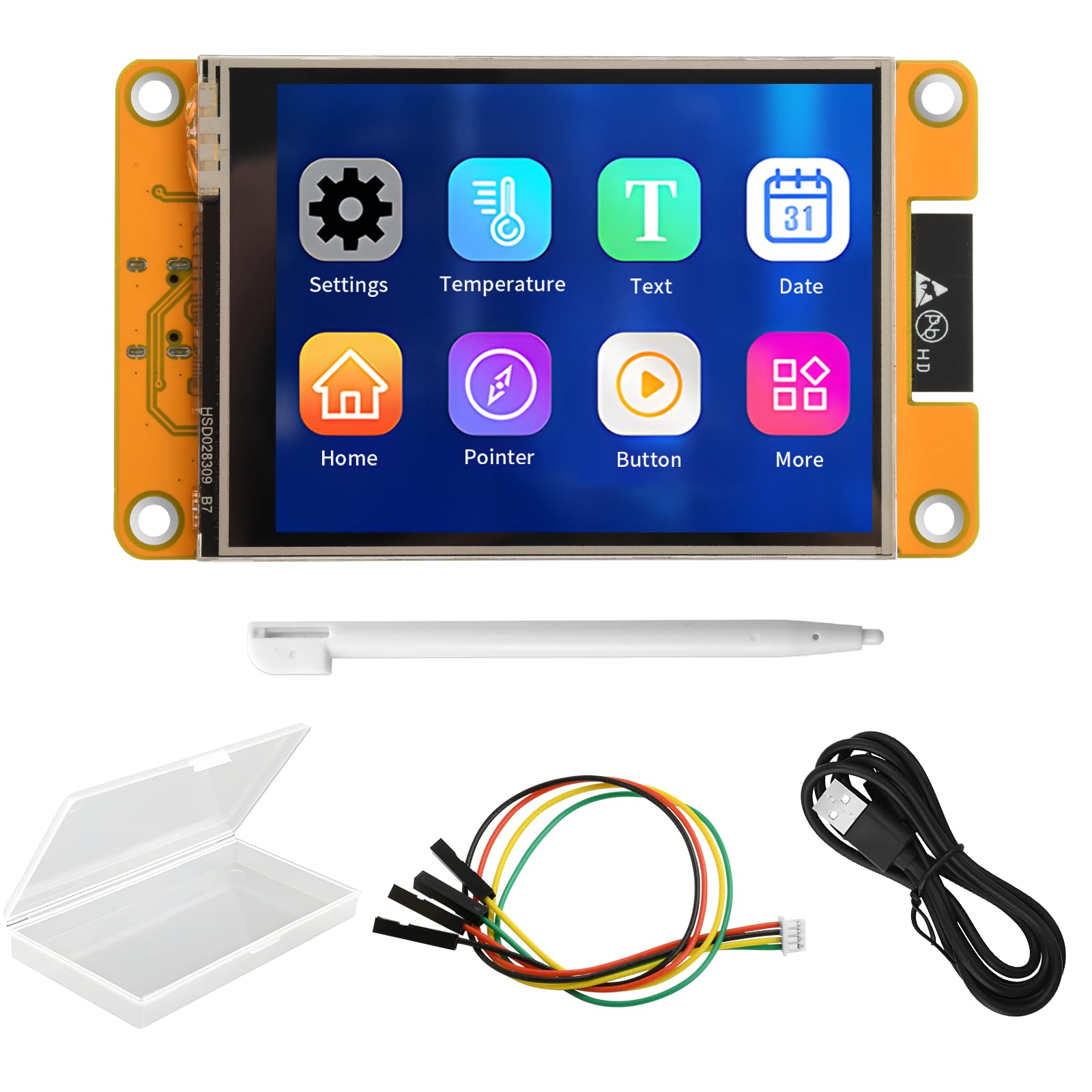 diymore pour écran ESP32, pour Carte de développement ESP32 avec Bluetooth WiFi, écran LCD 2,8" 240 x 320, Module TFT Intelligent, écran Tactile Haute Vitesse, connectivité IoT, Compatible avec LVGL