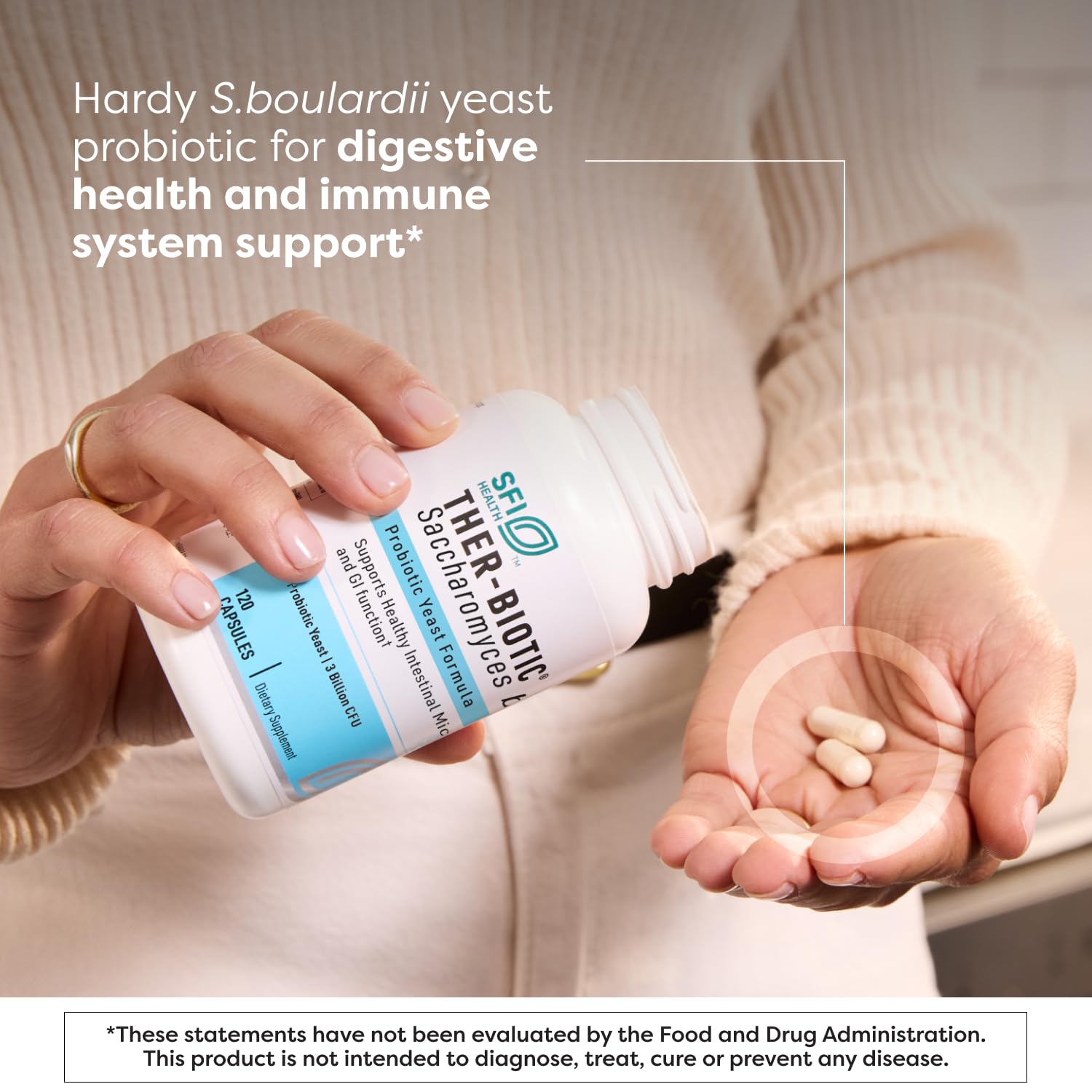 SFI Health Klaire Labs Saccharomyces Boulardii, 60 Count — Amazon image 2