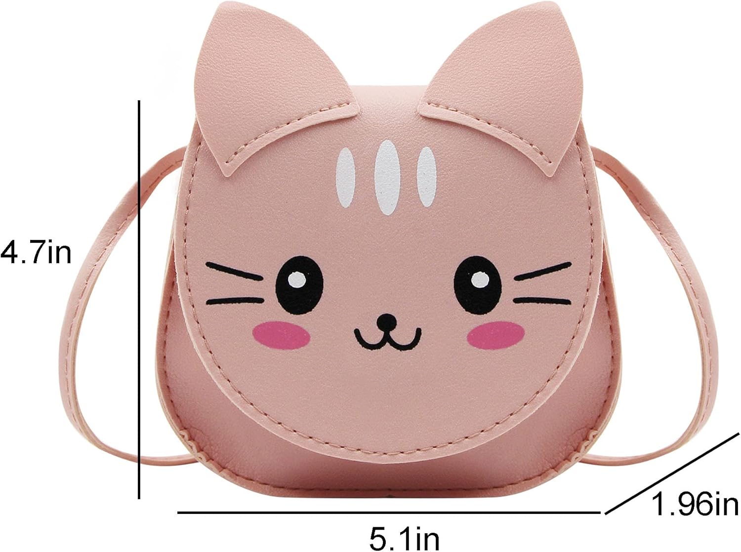 ANKOMINA Little Girls Purse Cute Bunny Crossbody Bag Coin Handbag for Kids Toddlers - Image 6