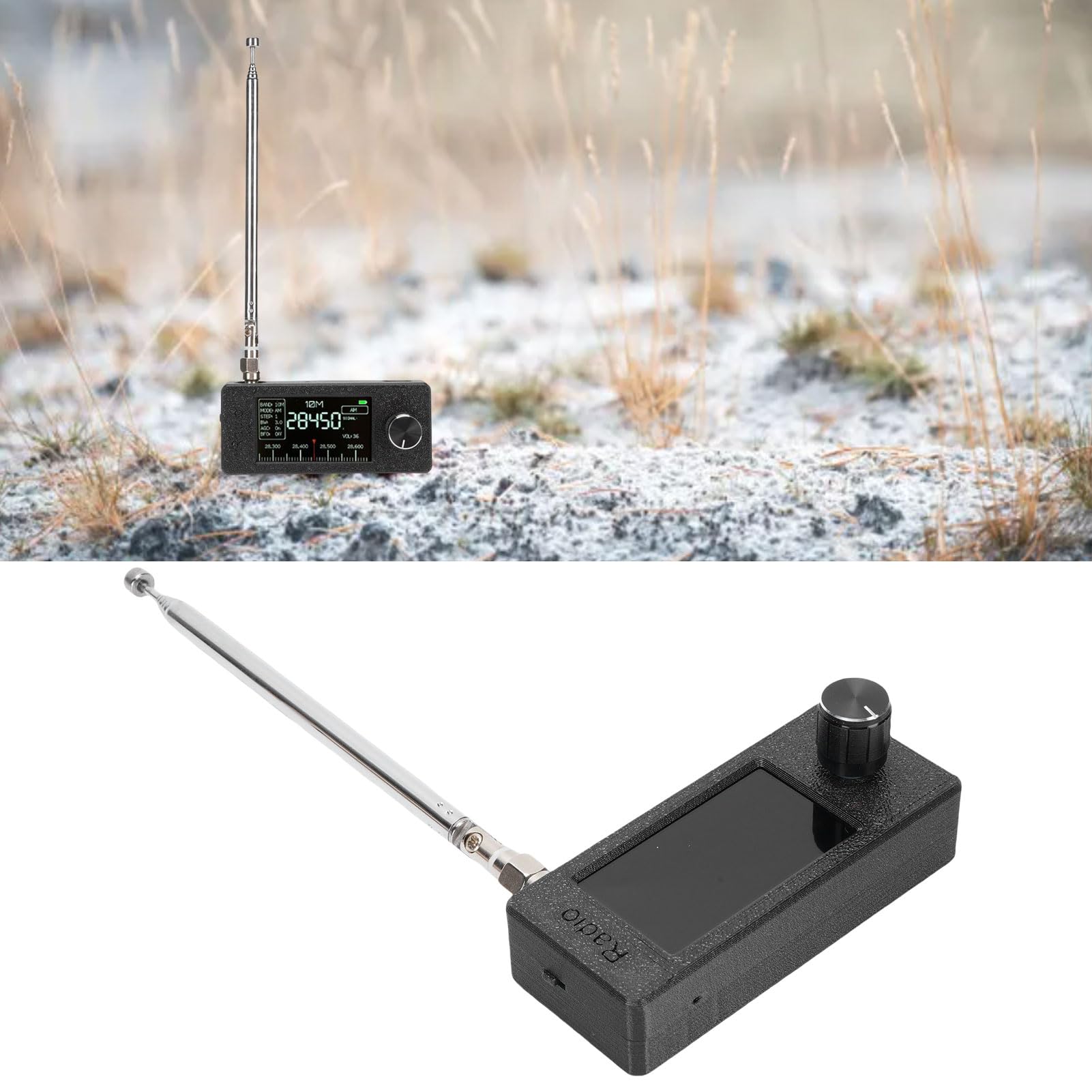 Radio Portátil, Pocket Am FM Radio, 150 KHz-30MHz LW MW SW, 64-108MHz VHF, Ajuste Digital, USB Recargable, para Viajar Al Aire Libre, Caminar