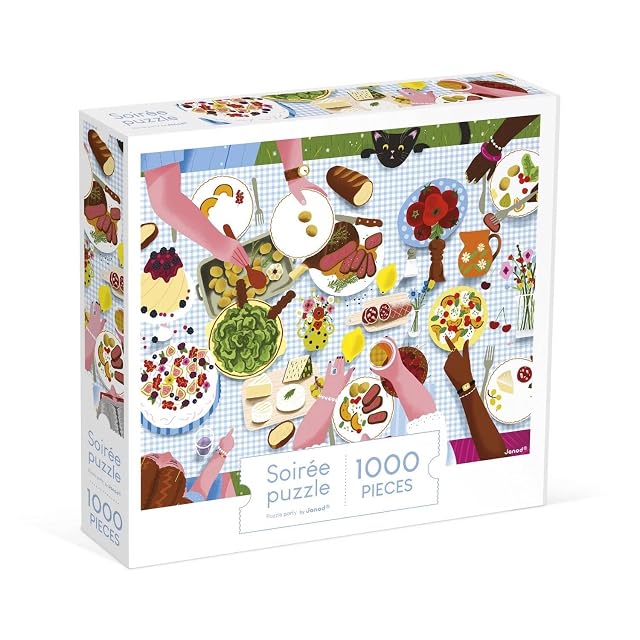 Foto 2 de 3 de Janod Puzzle 1000 Piezas Adultos Adolescentes Niños - Comida en Familia