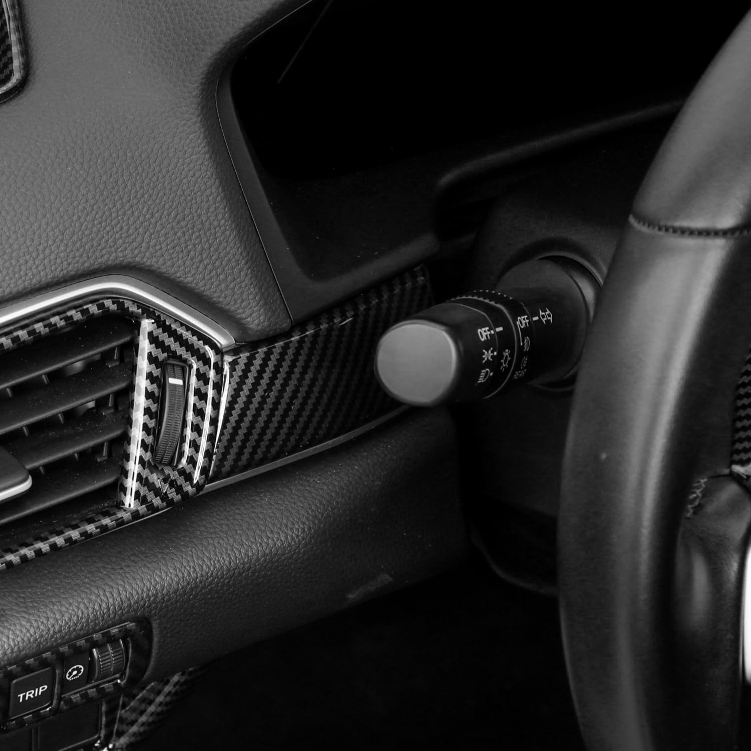 YINGTUU for Honda Accord 10th Gen 2018 2019 2020 2021 2022 Accessories Car Interior Stickers Dashboard Center Console Decals Air A/C Outlet Vent Trim Carbon Fiber Pattern