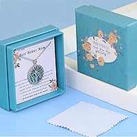 Vista 8 de SmileBelle Tree of Life Necklace as Birthday Gifts for Mom Grandma, Mom Gifts for Stepmom as Bonus Mom Gifts From Daughter, Silver Mother in Law