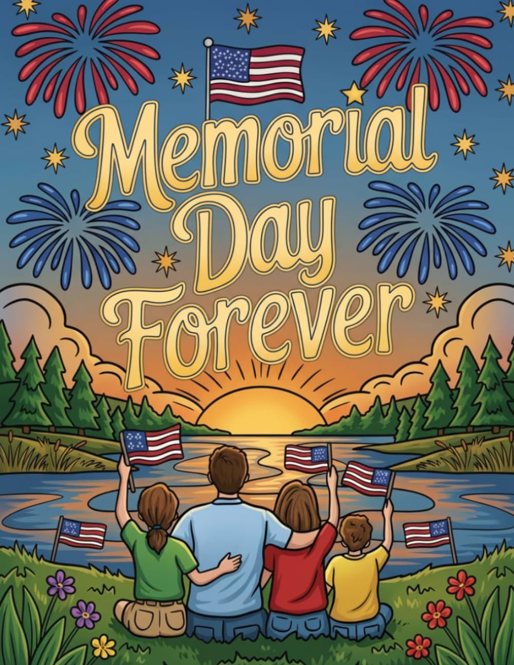 Memorial Day Coloring Book For kids: Easy And Adorable Memorial Day Coloring Pages to Remember And Honor Our Heroes With Gift for Memorial Day