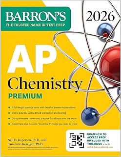 AP Chemistry Premium, 2026: Prep Book with 6 Practice Tests + Comprehensive Review + Online Practice (Barron's AP Prep)