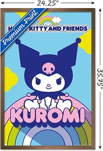 Vista 65 de Trends International Hello Kitty and Friends - Póster de pared Kuromi, 22.37 x 34.00 pulgadas, versión premium sin marco