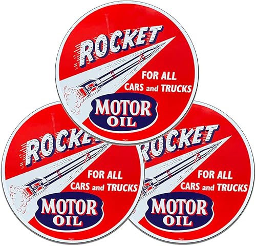 Miniatura 14 de Brotherhood Letrero de gas vintage de reproducción de letreros de metal vintage, letrero redondo de metal para garaje y hogar, 8 pulgadas de Nourse