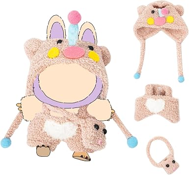 Clothes for Lububu 17cm DollsNO Doll Outfit with Accessories Suit for Lububu Cute Stylish Dress Up Set for lububu Pink Pig