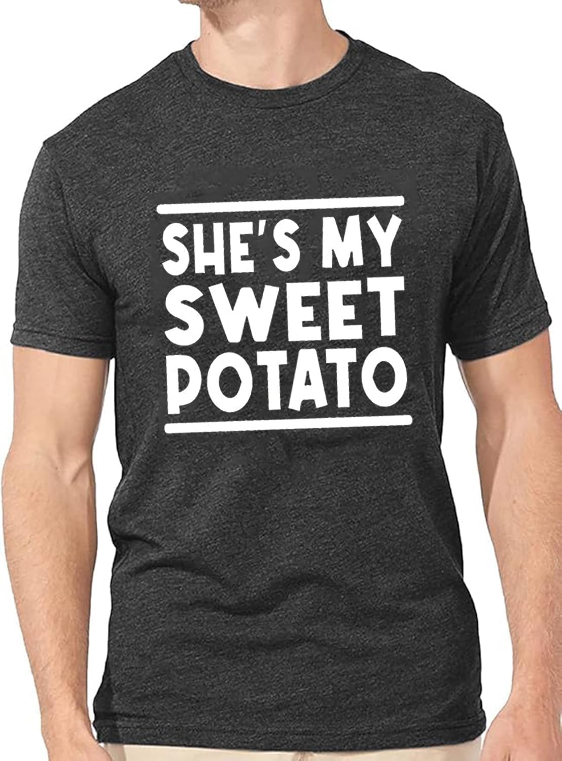 She's My Sweet Potato I Yam T Shirt for Thanksgiving Matching Couples Shirt Thanksgiving Husband and Wife Casual Tops - Image 4