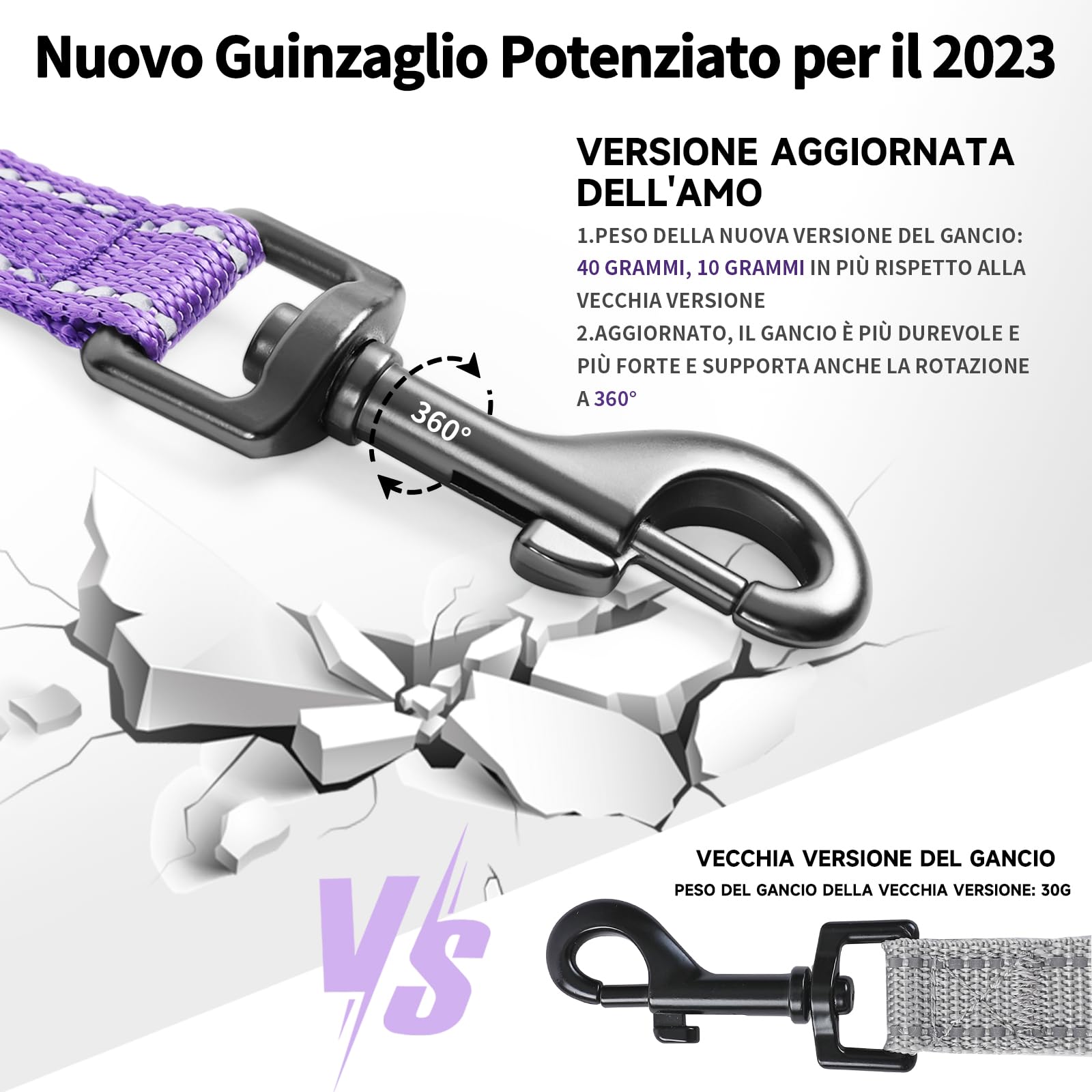 COMSLE Guinzaglio Addestramento per Cani, Lunghina per Cane Cani 3 metri / 5 metri / 10 metri / 15metri / 20metri con Gancio Robusto e Manico Imbotita, Guinzaglio per Cani Piccola e Taglia Grande