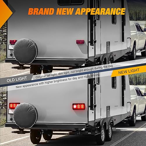 Vista 93 de Nilight UTV LED Chase - Luz de freno universal de 1.75 a 2.0 pulgadas, montaje en barra rodante, luces estroboscópicas de carga inversa para ATV Luz