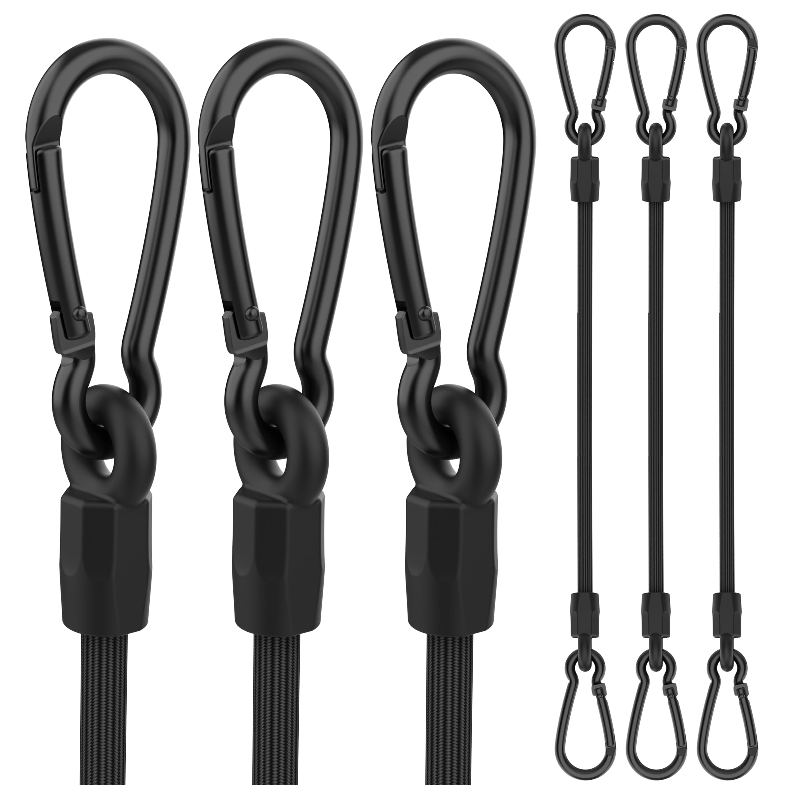 GGXZHT Spanngummi Set 20 Stück - Elastische Expander Mit Karabiner | 20cm Für Planen & Camping