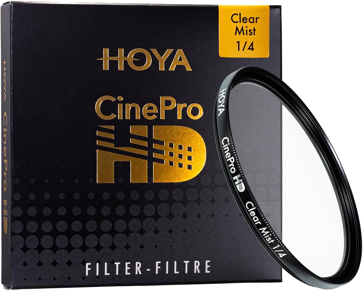 HOYA CinePro HD 95mm 1/4 Clear Mist Camera Filter, 3D Matrix Cinematic Diffusion Optical Glass for Photography and Video, Soft Glowing Highlights, Reduced Wrinkles, Dream-Like Look
