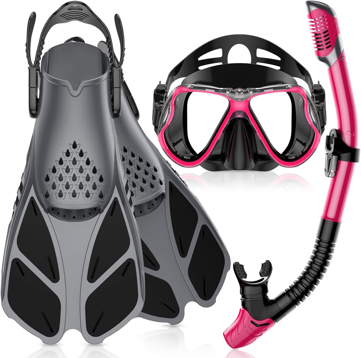 Greatever Snorkeling Gear for Adult Snorkel Fins & Snorkel