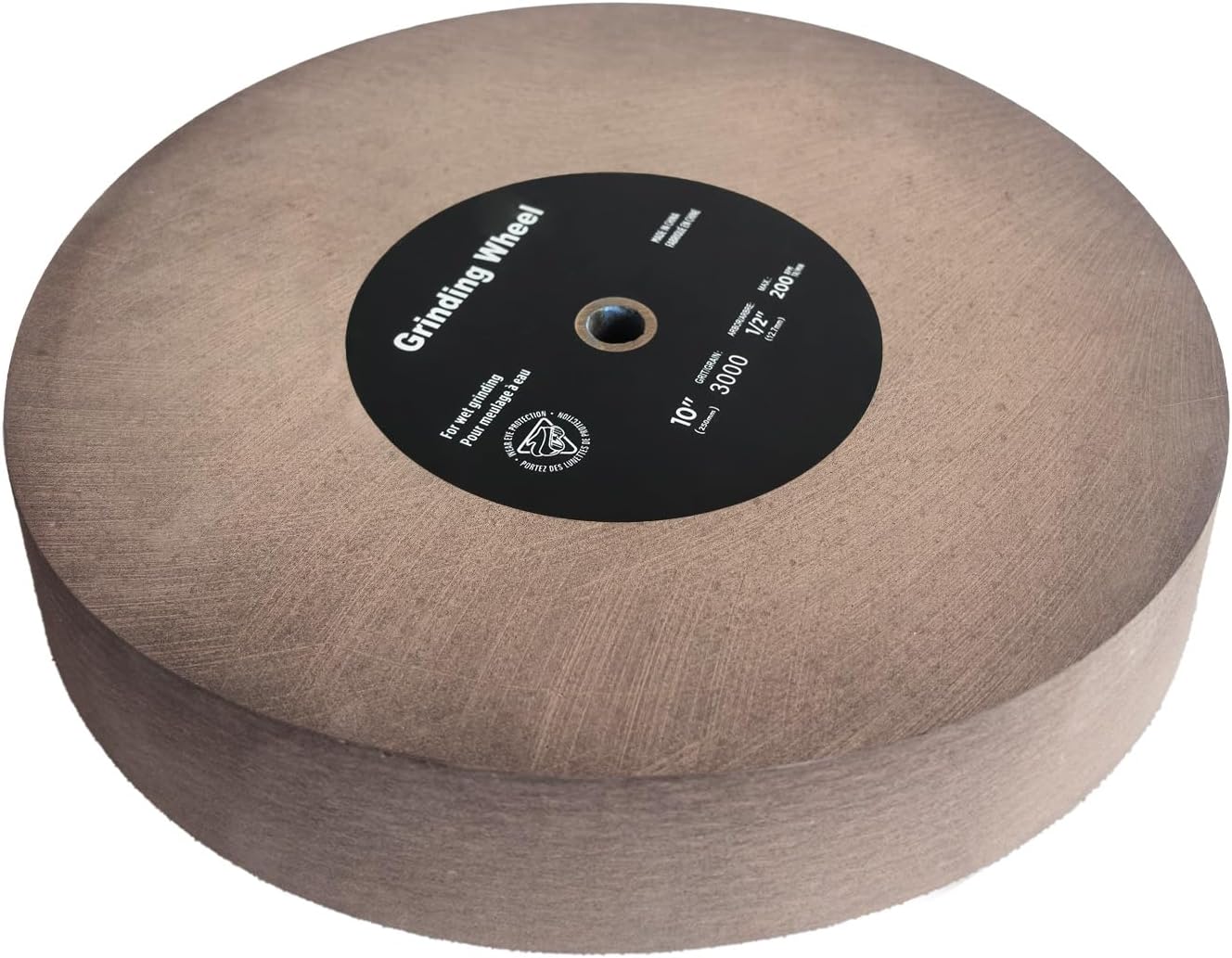 Bucktool 10 Inch Grinding Wheel, 3000 Grit Wet Sharpening Stone Grinding Wheel for Precision Finishing
