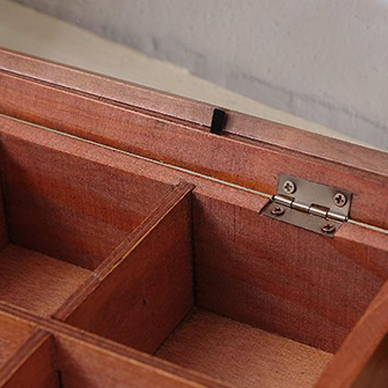 Porta Bolsitas de Té Bandejas de Madera con 12 Compartimentos | Organizador De Paquetes De Té Con Tapa Transparente Para Cocina Hogar Café Despensa Oficina Cafetería Paquetes De Snack