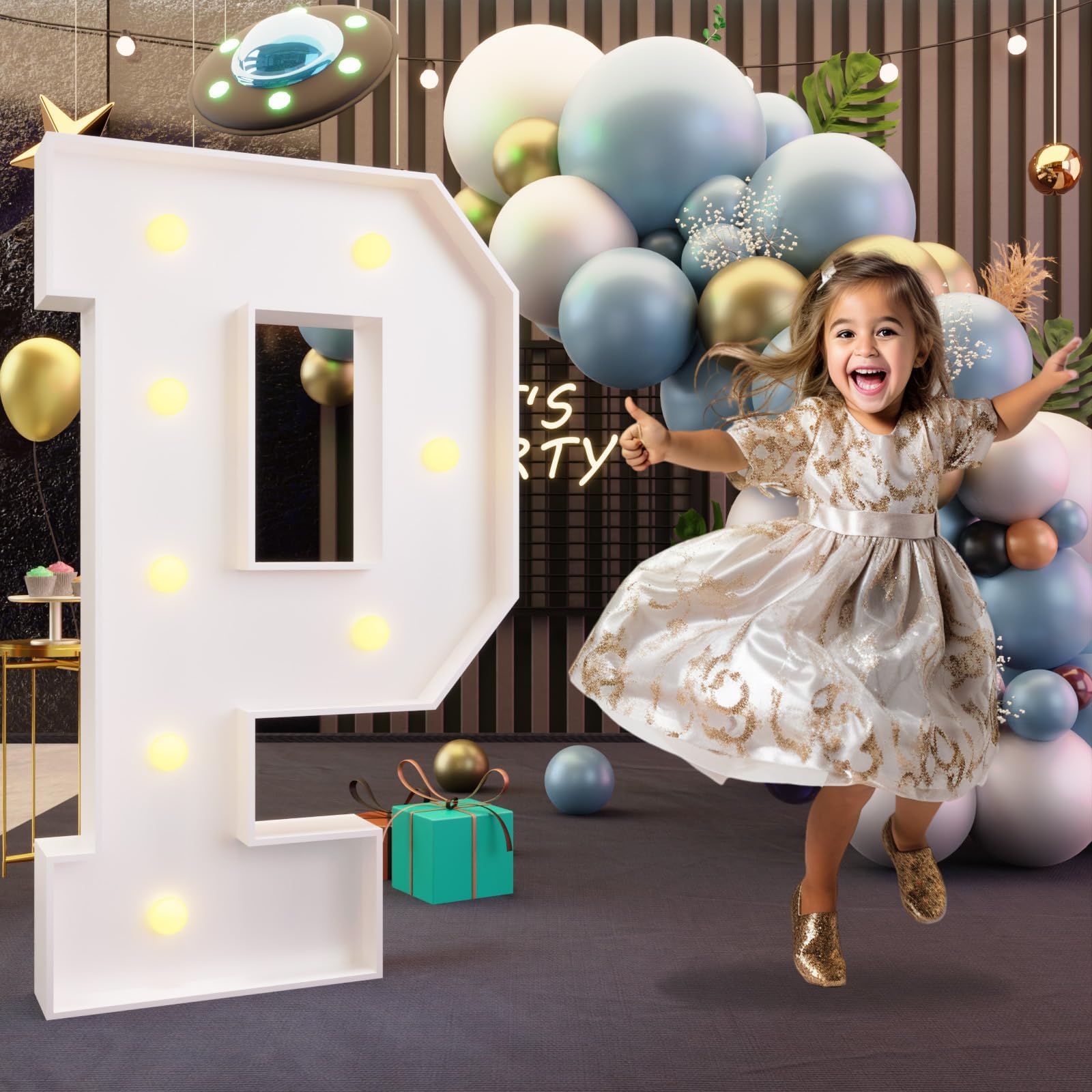 imprsv Marquee Light Up Letters, 3FT Marquee Letters for Birthday Baby Shower Wedding Decorations Light Up Letters for Engagement Party Decor, Large