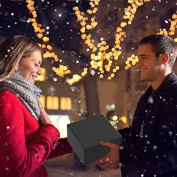 HavrePac 8x8x4 Inch Gift Box with Magnetic Closure Lid, Gift Boxes with Lids For Presents,Bridesmaid Gifts Box,Birthday Gift box,Luxury for Gift Packaging, Magnetic Gift Box for Wrapping Gifts(Black)