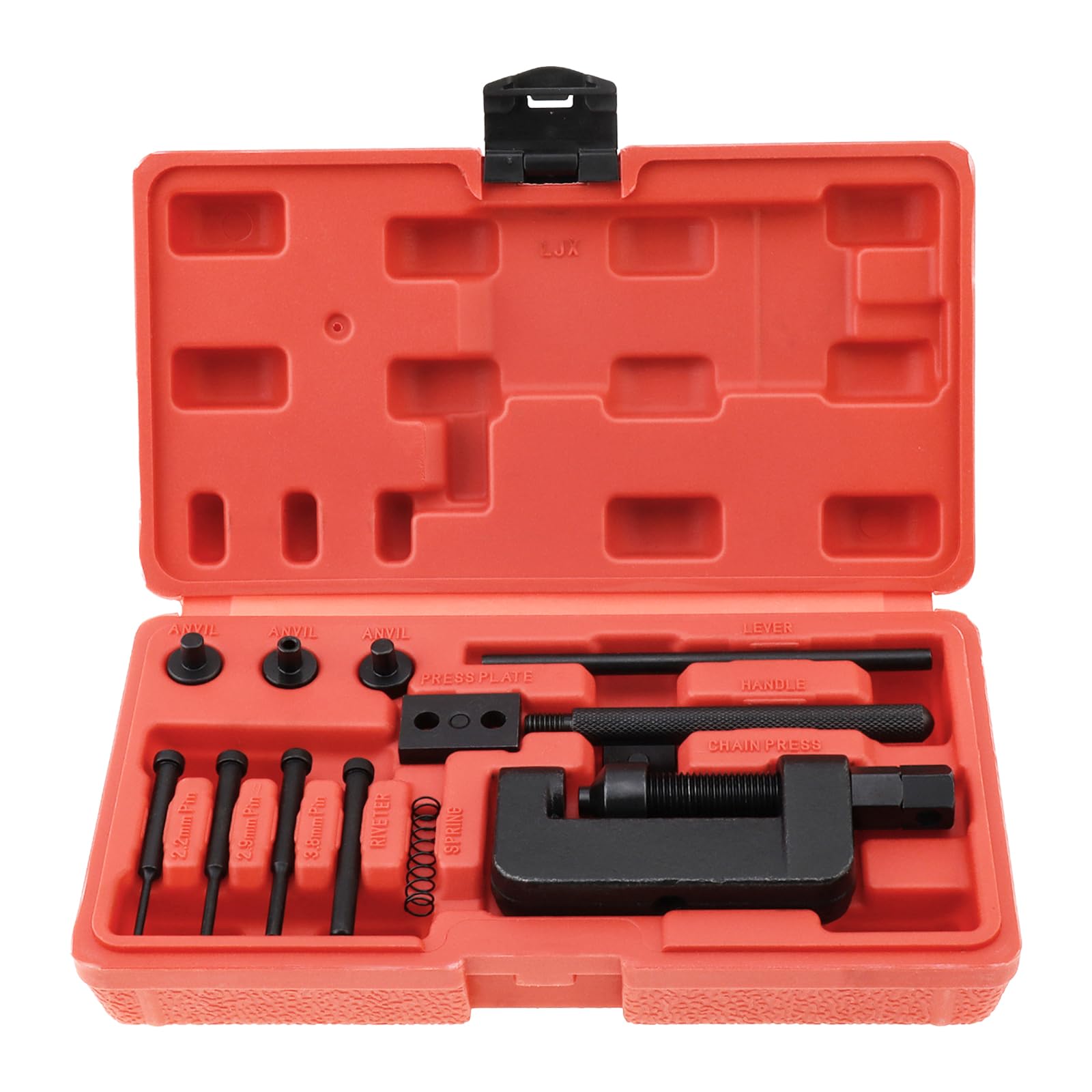 13Pcs Chain Breaker Tool Kit Chrome Vanadium Steel Chain Cutter Riveter