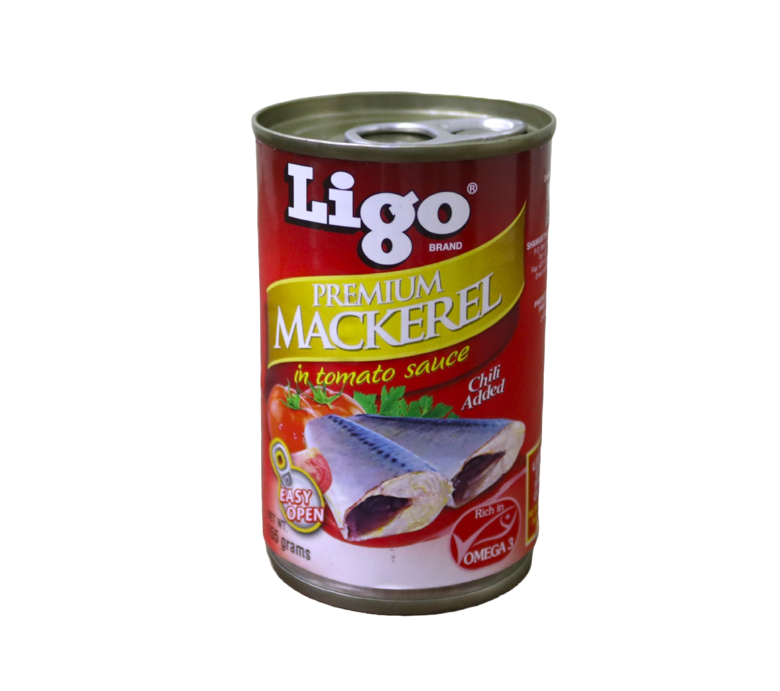 Ligo Premium Mackerel In Tomato Sauce With Chili 155 GM