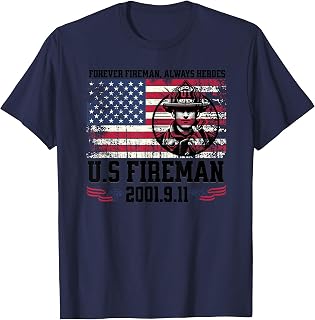 In Memory And Honor Of Firefighters, Remembering 9/11 T-Shirt