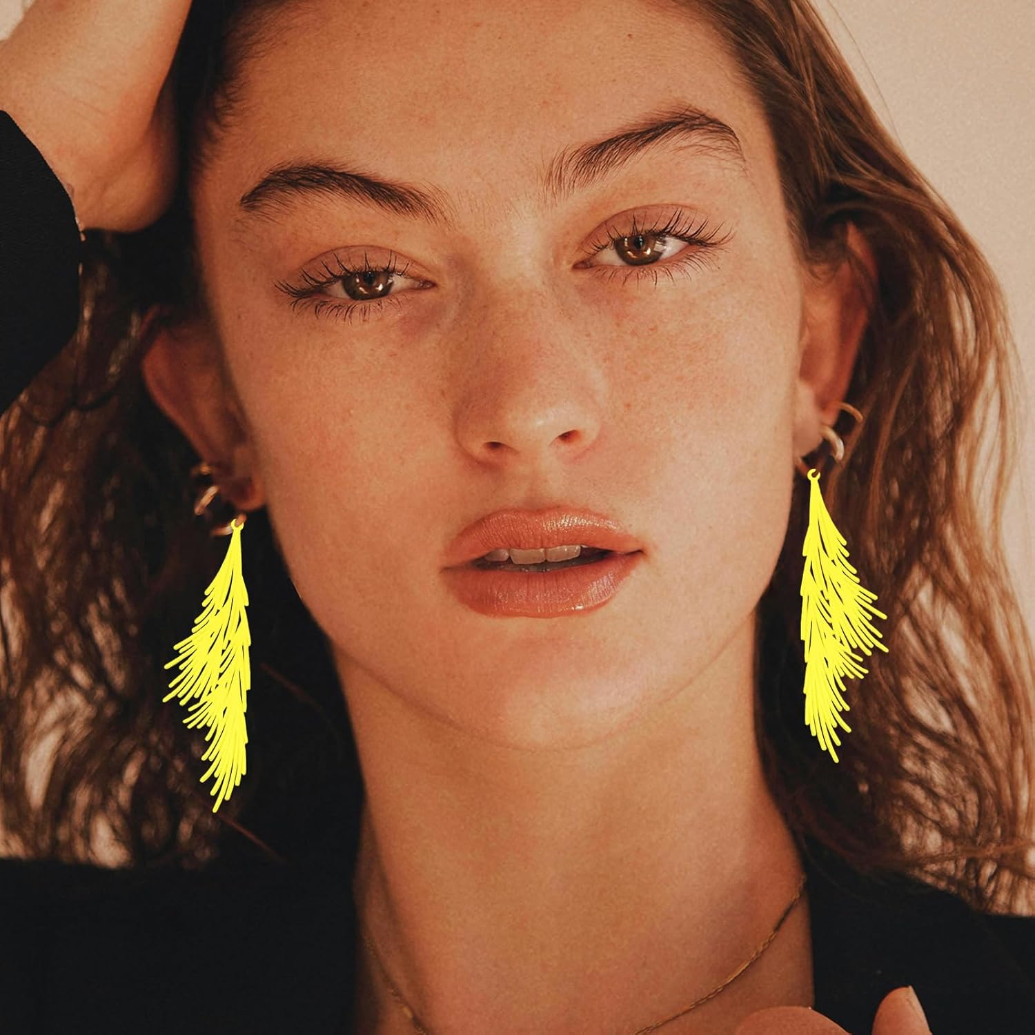 48pcs Leaf Colorful Filigree Charms Danlge Stylish Leaf Pendants for DIY Earrings Bookmarks Hanging Decorations - Image 3