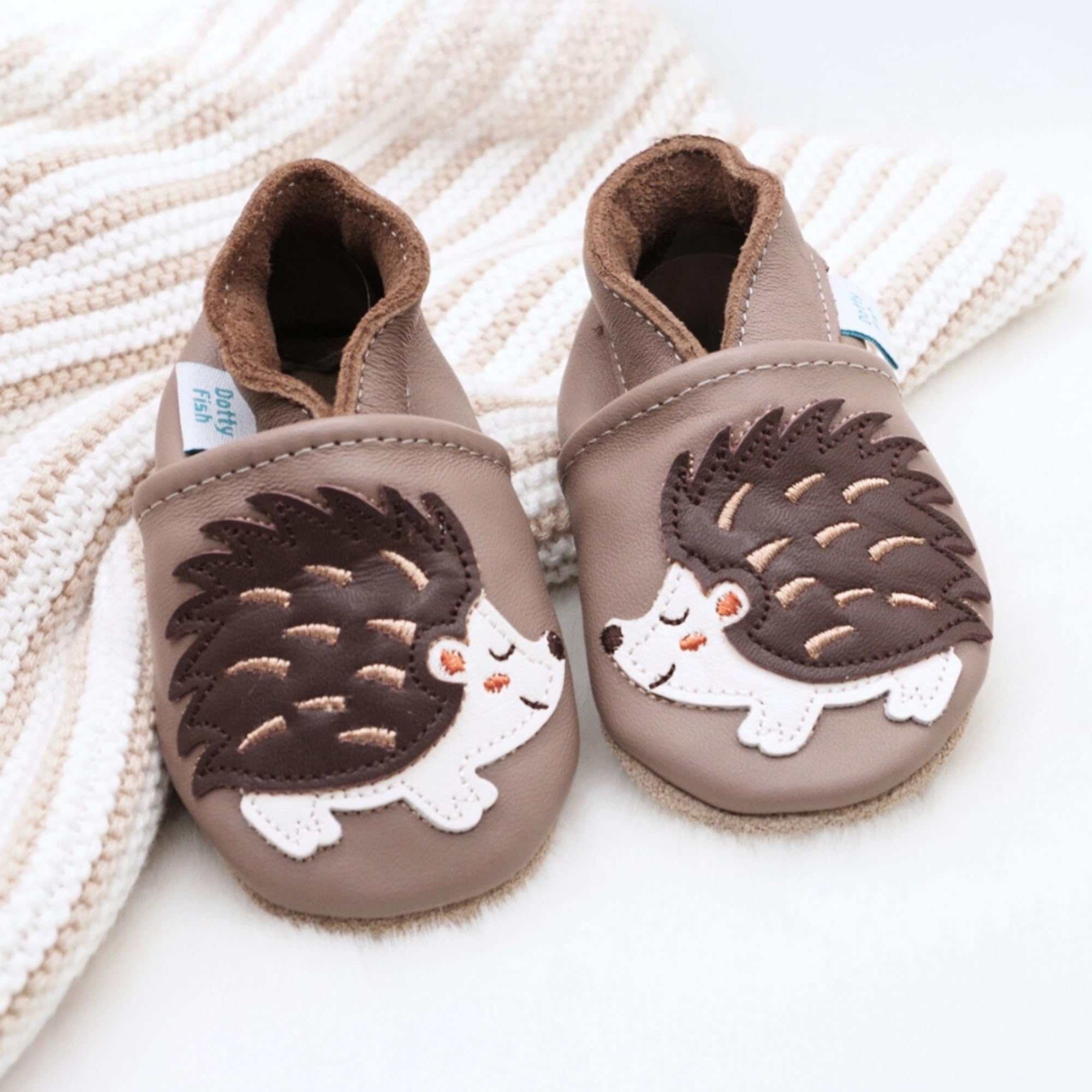 Dotty Fish Unisex Baby Unisex Babyschuhe aus WeichlederLauflernschuh - 3