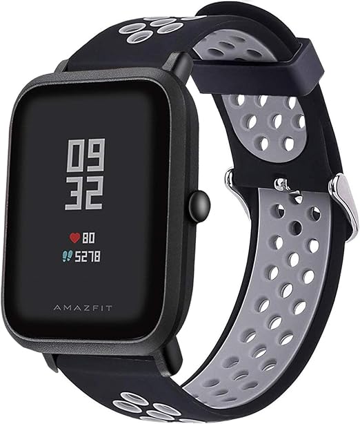 Amazon Com Icemodo Compatible Amazfit Gts Bands Amazfit Bip Band 20mm Silicone Soft Band Wristband Replacement Straps For Xiaomi Huami Amazfit Bip Younth Smartwatch Black Grey Teckmico replacement bands compatible with amazfit bip,soft silicone sport bands with quick release pin for amazfit bip/amazfit bip lite huami smartwatch(black, black buckle). icemodo compatible amazfit gts bands amazfit bip band 20mm silicone soft band wristband replacement straps for xiaomi huami amazfit bip younth